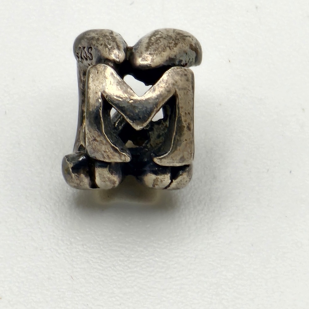 Trollbeads 925 Sterling Silver Authentic Alphabel Letter M Bead